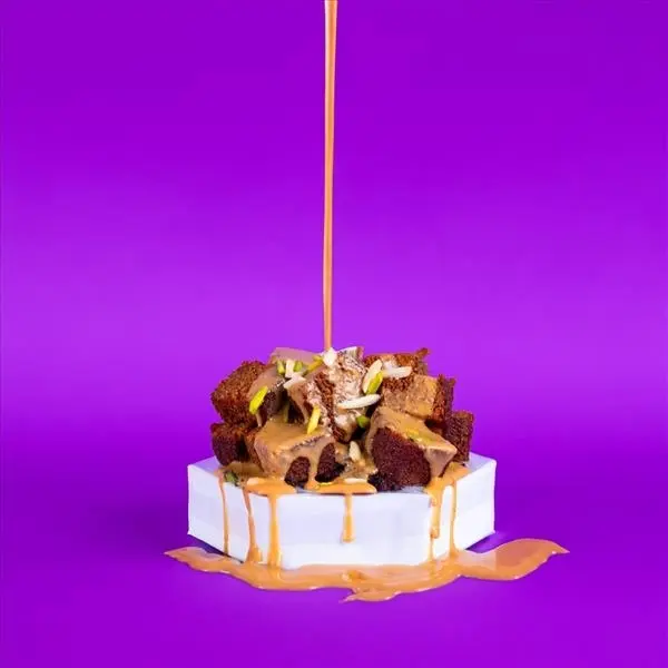 Date Pudding With Ice Cream